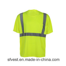 High Visibility Reflective Safety T Shirt with Flame Resistant